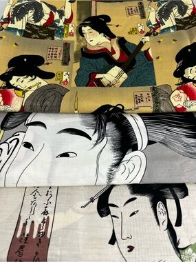 Japanese Woodblock Print Fabric Bundle